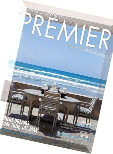 San Diego PREMIER Properties and Lifestyles – July 2014 Cover