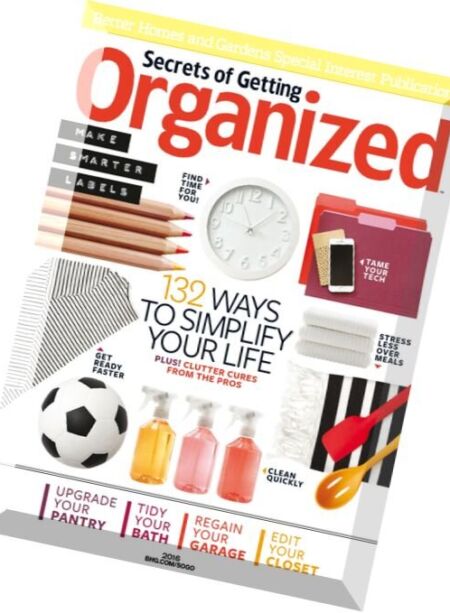 Secrets of Getting Organized – 2016 Cover