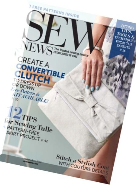 Sew News – February-March 2016 Cover