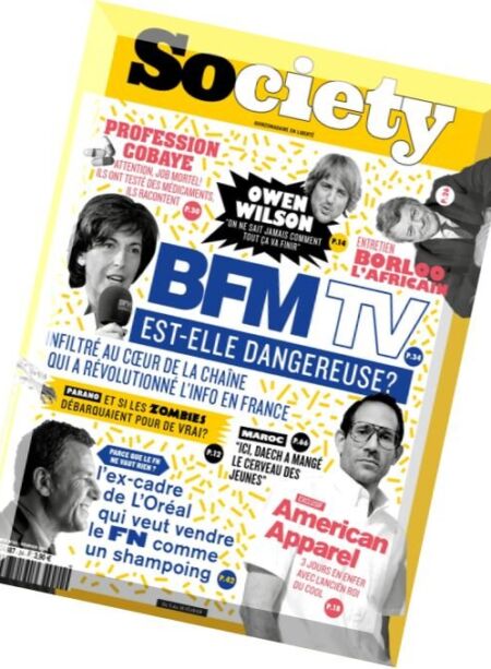 Society – 5 au 18 Fevrier 2016 Cover