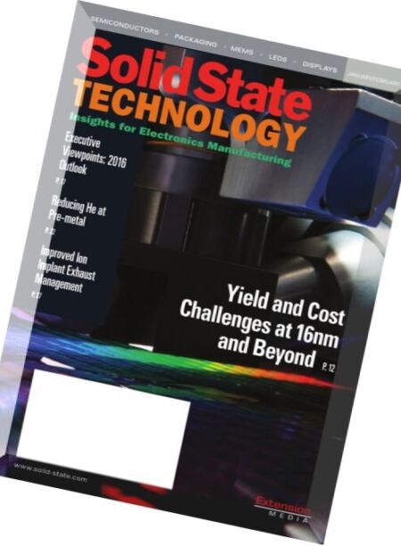 Solid State Technology – January-February 2016 Cover