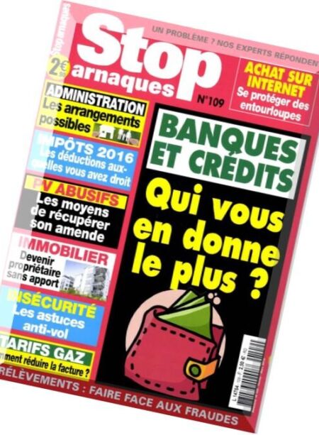 Stop Arnaquesn – Fevrier-Mars 2016 Cover