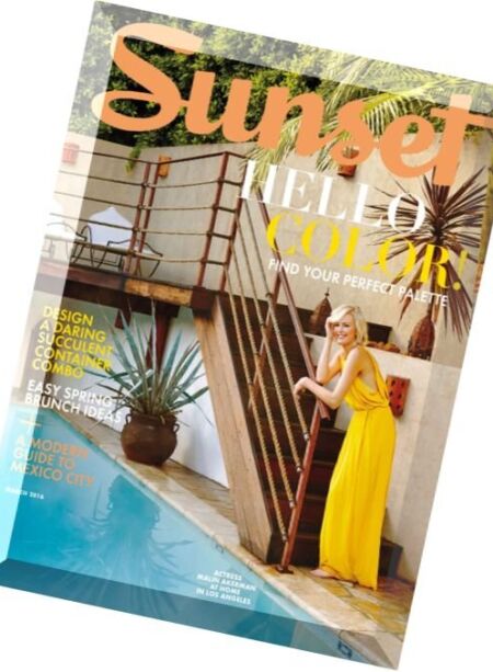 Sunset – March 2016 Cover