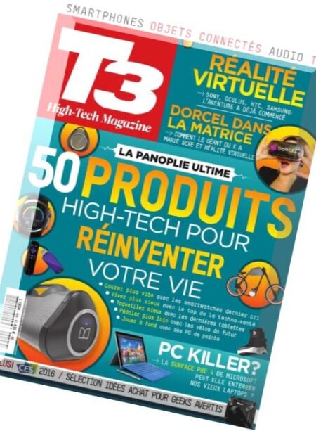 T3 France – Hight Tech Mars 2016 Cover