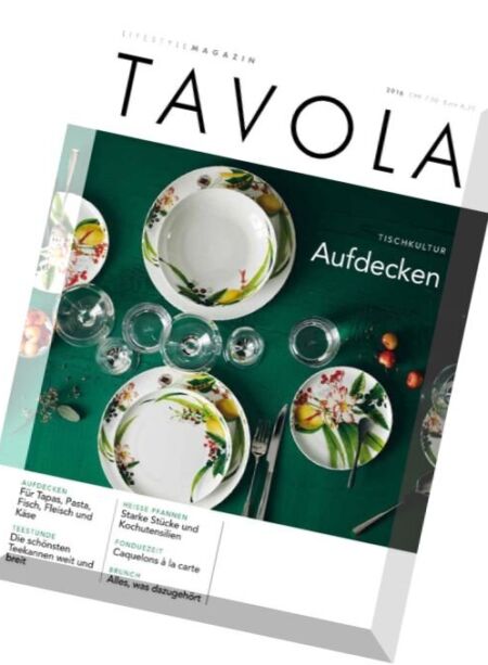 Tavola Magazin – 2016 Cover