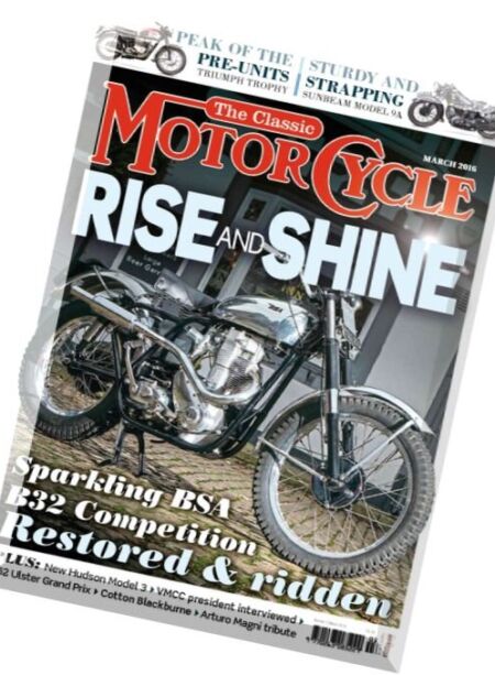 The Classic MotorCycle – March 2016 Cover
