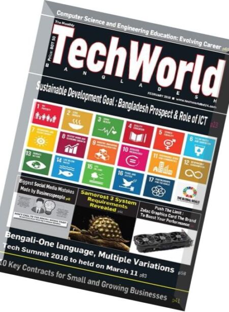 The Monthly Techworld Bangladesh – February 2016 Cover