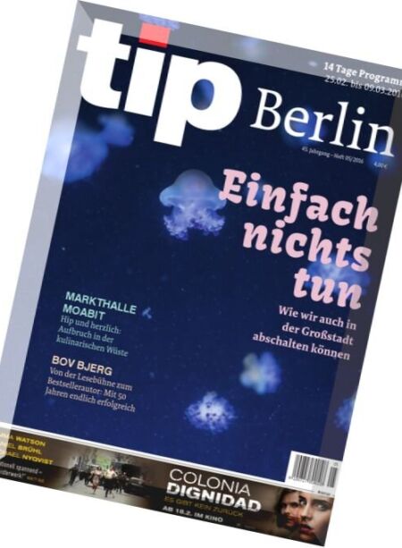 Tip Berlin – Nr.5 2016 Cover