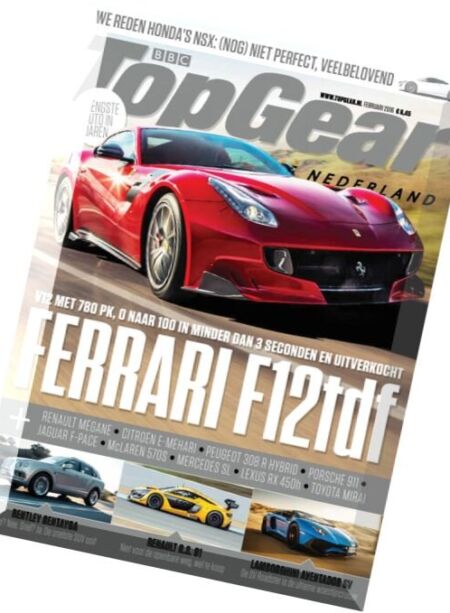 TopGear Nederland – Februari 2016 Cover