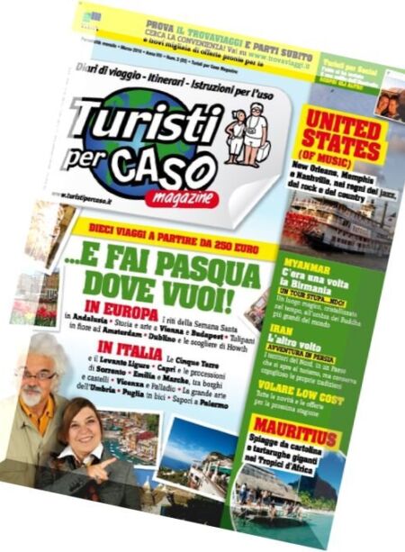 Turisti per Caso Magazine – Marzo 2016 Cover