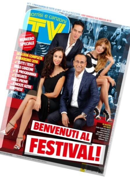 TV Sorrisi e Canzoni – 13 Febbraio 2016 Cover