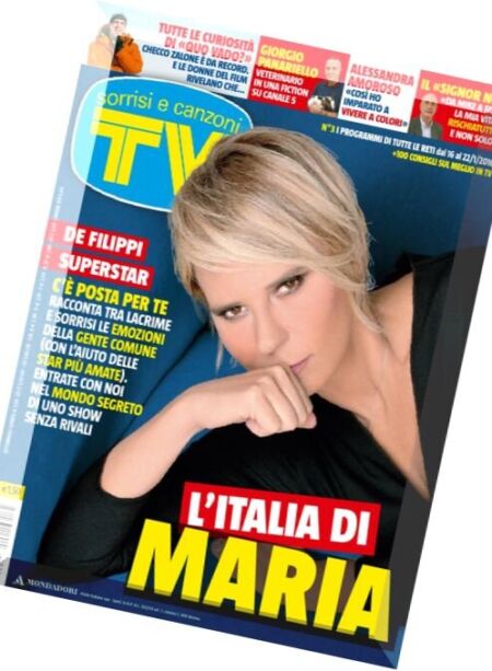 TV Sorrisi e Canzoni – 16 Gennaio 2016 Cover