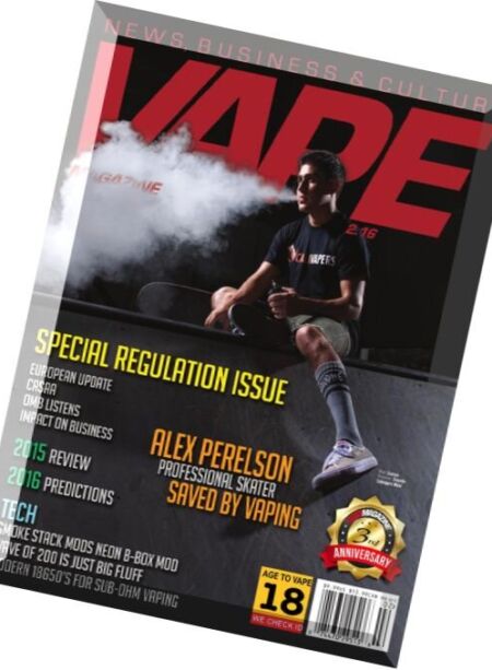 VAPE Magazine – February 2016 Cover