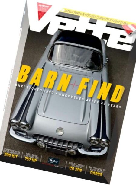 Vette – April 2016 Cover
