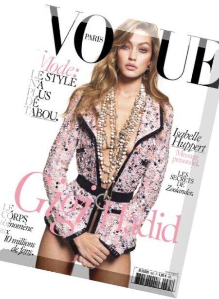 Vogue France – Mars 2016 Cover