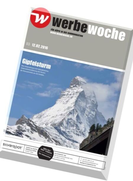 Werbewoche – 12 Februar 2016 Cover