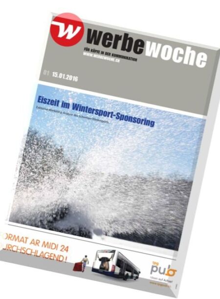 Werbewoche – 15 Januar 2016 Cover