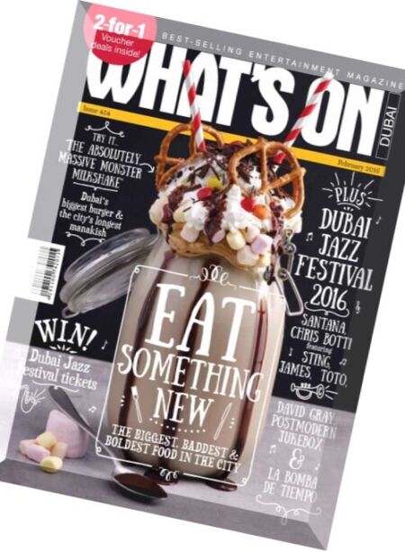 What’s On Dubai – February 2016 Cover