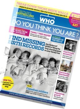 Who Do You Think You Are – March 2016