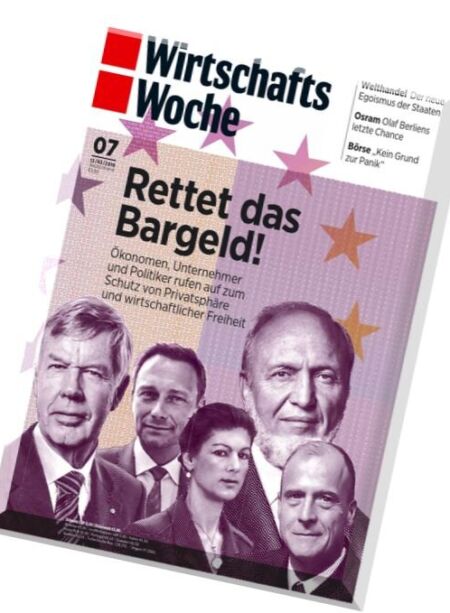 WirtschaftsWoche – 07-2016 (12.02.2016) Cover