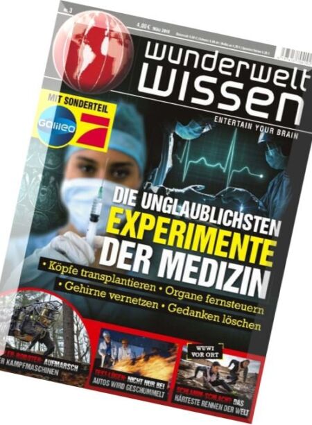 Wunderwelt Wissen – Marz 2016 Cover