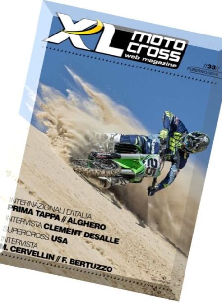 XL Motocross Magazine – Febbraio 2016 Cover