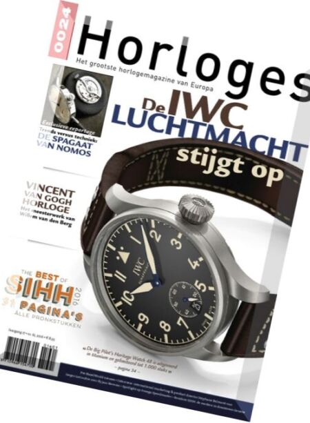 0024 Horloges – Lente 2016 Cover