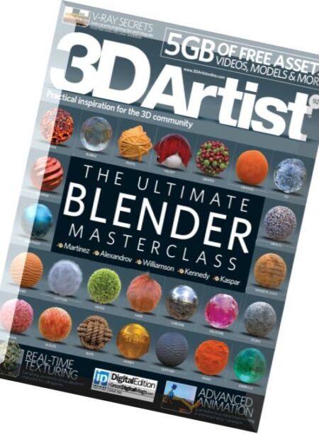 3D Artist – Issue 92, 2016 Cover