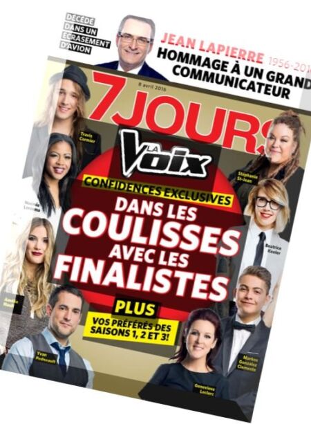 7 Jours – 8 Avril 2016 Cover
