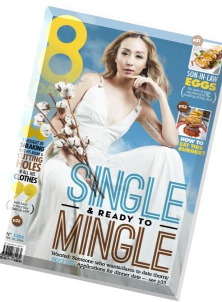 8 Days – 18 February 2016 Cover