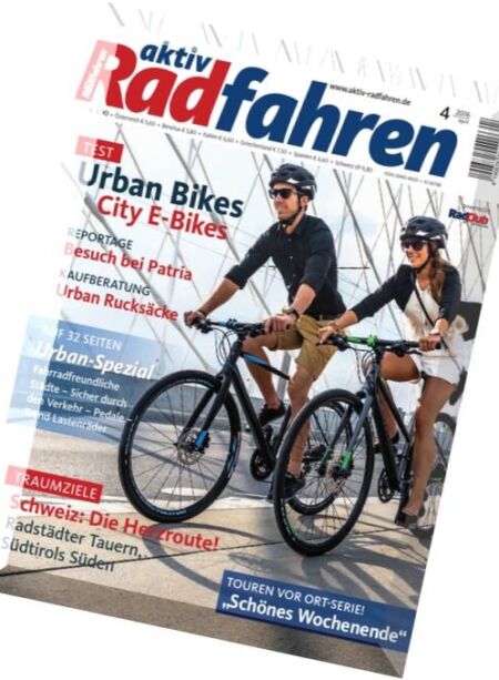 Aktiv Radfahren – April 2016 Cover