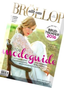 Allt Om Brollop – Nr.1, 2016