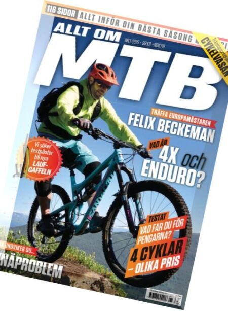 Allt Om MTB – Nr.1 2016 Cover
