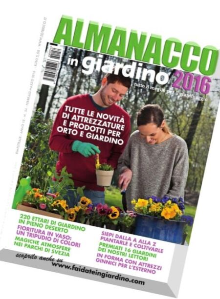 ALMANACCO in giardino – Febbraio-Marzo 2016 Cover