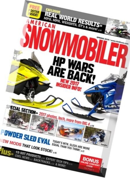 American Snowmobiler – Spring 2016 Cover