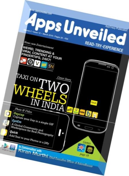 Apps Unveiled – March 2016 Cover