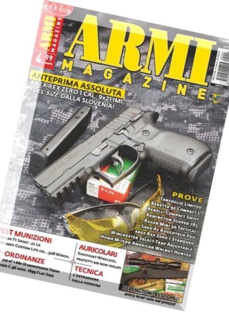 Armi Magazine – Aprile 2016 Cover