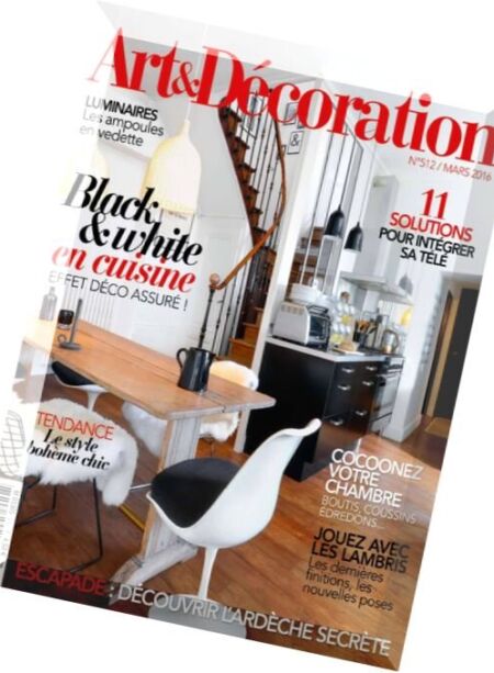 Art & Decoration – Mars 2016 Cover