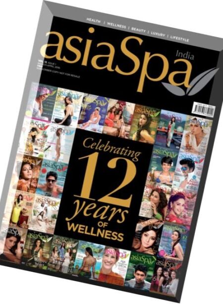 AsiaSpa India – March-April 2016 Cover