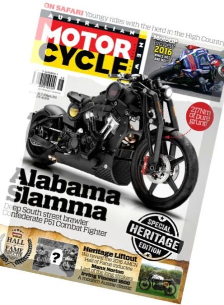Australian Motorcycle News – 17 March 2016 Cover
