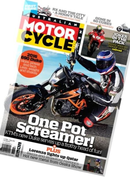Australian Motorcycle News – 31 March 2016 Cover
