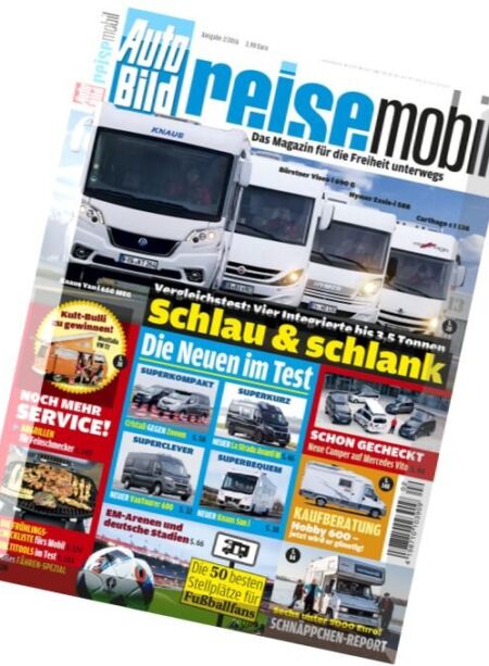 Auto Bild Reisemobil – Nr.2, 2016 Cover
