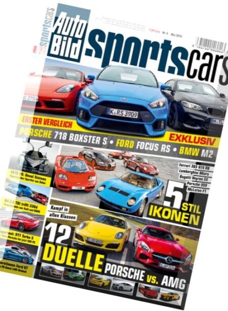 Auto Bild Sportscars – Mai 2016 Cover