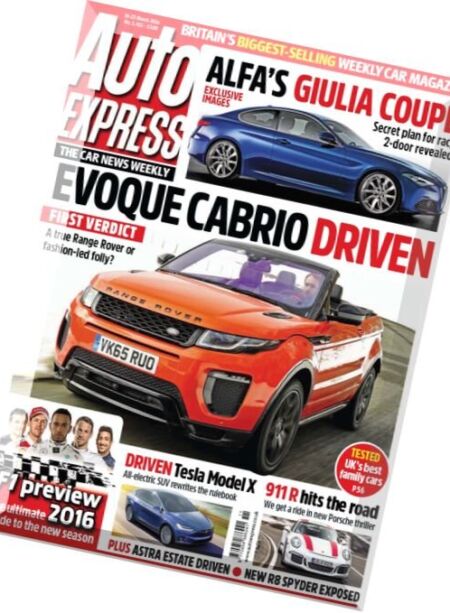 Auto Express – 16 March 2016 Cover