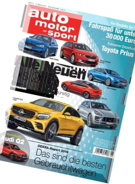Auto Motor und Sport – N 6, 03 Marz 2016 Cover