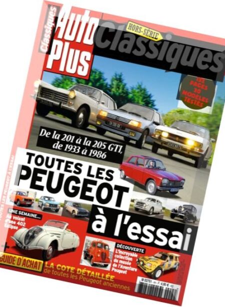 Auto Plus Classiques – Hors-Serie N 4, 2016 Cover