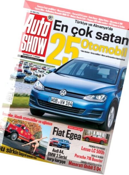 Auto Show Turkey – Mart 2016 Cover