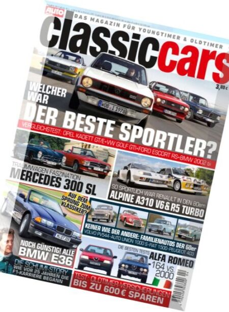 Auto Zeitung Classic Cars – April 2016 Cover