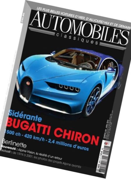 Automobiles Classiques – Avril 2016 Cover