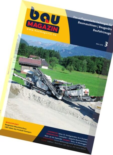 BauMagazin – Marz 2016 Cover